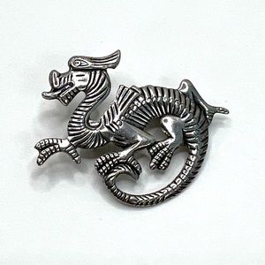 Celtic Dragon Brooch Pin